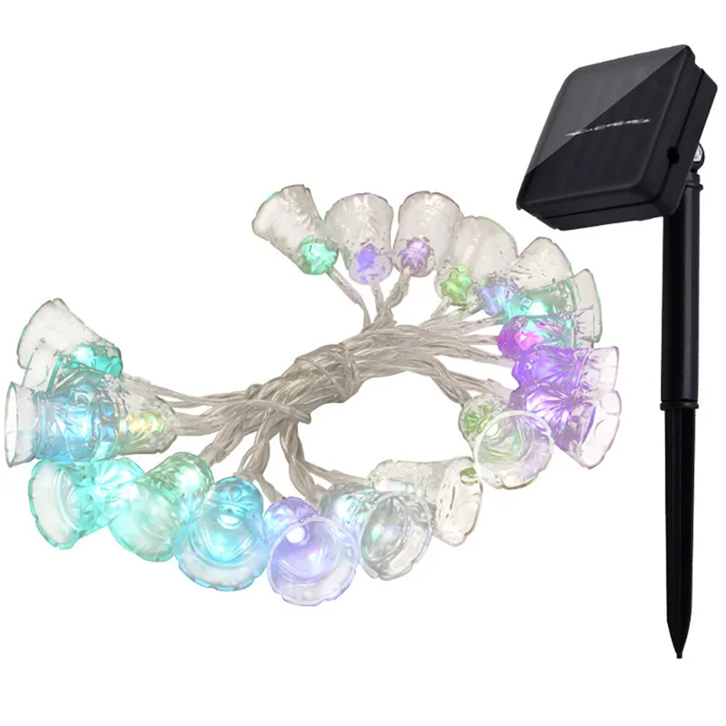 Solar Powered 1.2M 10LED Bell String Light Outdoor Party Garden DecorLights Set string lights outdoor 40JA1019