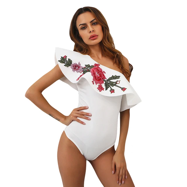 Aliexpress.com : Buy Embroidery Floral Bodysuits Women One