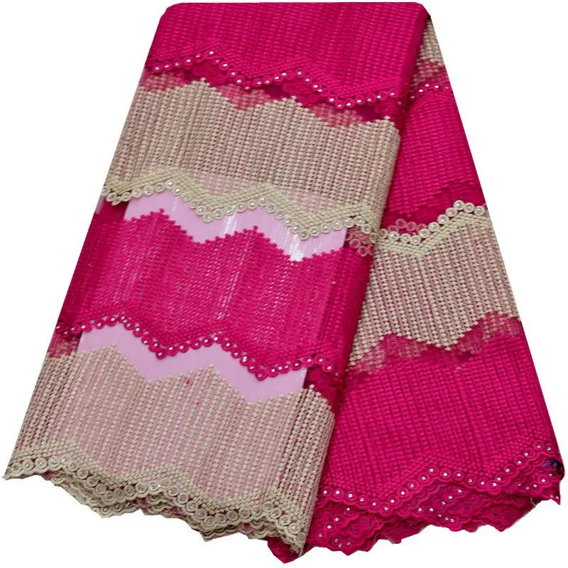 double color 2016 hot selling African water soluble cord lace fabric beautiful design embroidery guipure for party dress! | Дом и сад