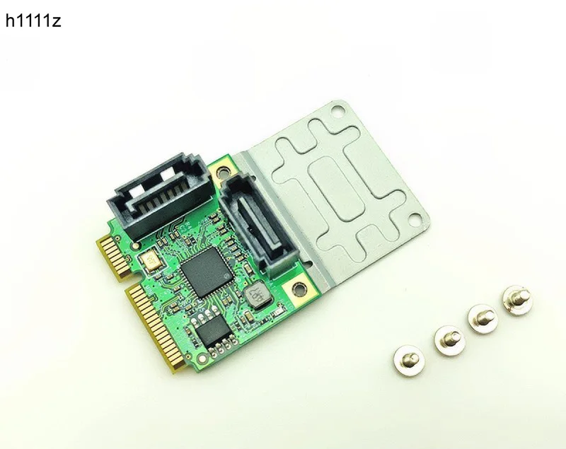 Mini PCI-E SATA карта Mini PCIE SATA контроллер/концентратор/мультипликатор 2 порта SATA3 SATA 3 HDD SSD адаптер ASM1061 чипсет для компьютера ПК