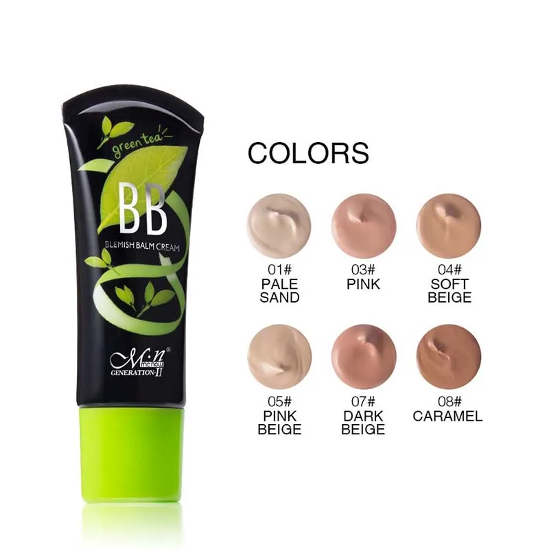

Brand Green Tea BB Cream Makeup Foundation Cosmetics Long-lasting Moisturizing brightening Concealer Liquid maquiagem