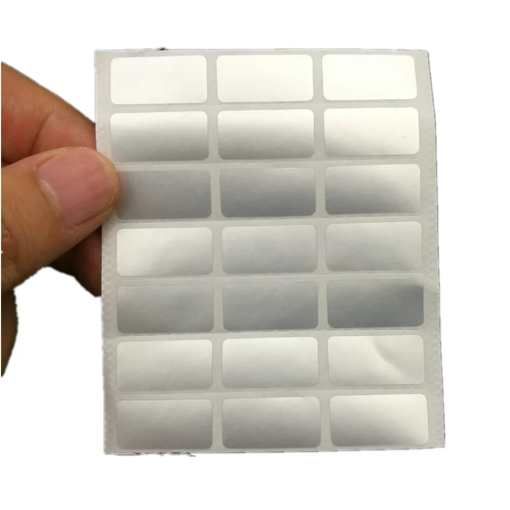 블랭크 보이드 스티커, 보증 보호 씰링 스티커, 20x10mm, 40x20mm, 200 개