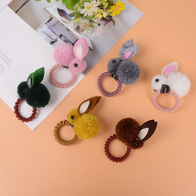 

Plush Rabbit Cute Easter Rabbit Design Hair Bands Felt Three-Dimensional Ears Headband For Children Girls Easter Party Supplies