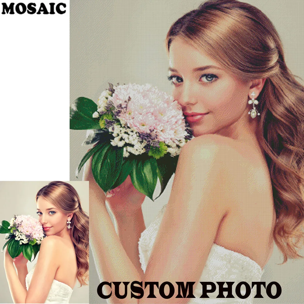 

5D Private Custom"Photo custom !" DIY Diamond Embroidery! Full Square Diamond Painting Cross Stitch,5D,Mosaic,Home Decor,Gift