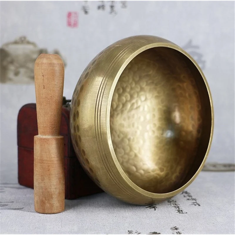 8cm-20cm Buddhism Tibetan Bowl Copper Singing Bowls Handmade Decorative-wall-dishes Home Decoration Yoga Bowl 6