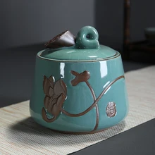 Герметичные Geyao контейнеры для чая, керамические ящики для чая, контейнеры для хранения путешествий, контейнеры для чая пуэр, средние и маленькие чайные наборы