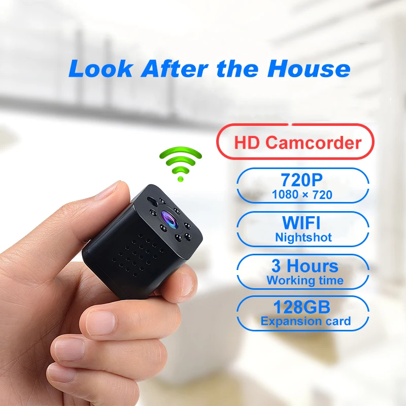 

Yescool 128G HD WIFI espia mini Camera 720P video Sensor Night Vision Camcorder Micro Cameras DVR Motion Recorder with Hidden TF