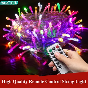 

Remote Xmas Outdoor christmas lights led string lights 10M 20M 30M 50M100M Luces Decoracion fairy garland light holiday lighting