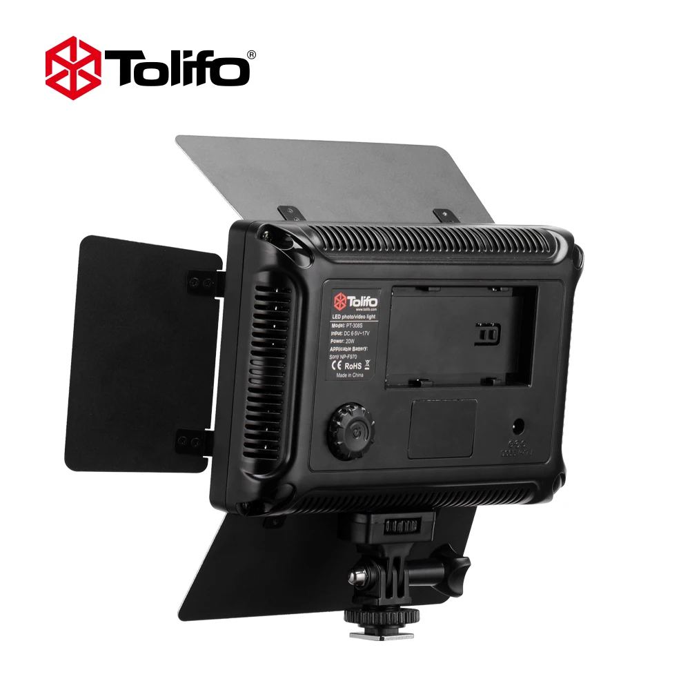 Tolifo Pt-308B II 20 Вт 308 светодиодный s Bi-color 3200 K-5600 K светодиодный видео светильник Панель с светодиодный Дисплей 2,4G Беспроводной дистанционного Управление для цифровых зеркальных фотокамер