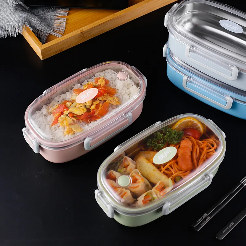 Переносная коробка для ланча детей школы 304 из нержавеющей стали Bento Box кухня