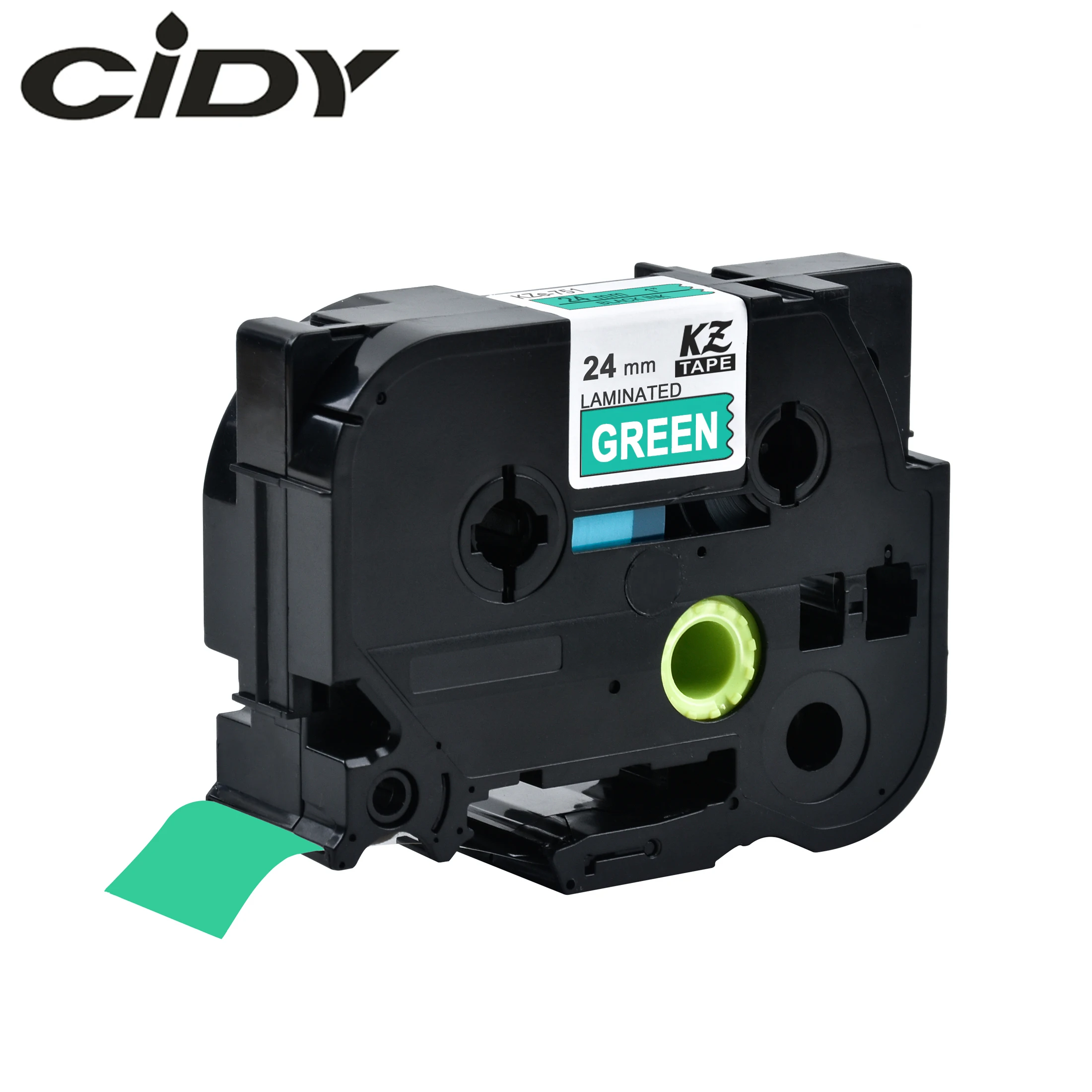 Cidy 1 шт. совместимая P-touch tze лента для маркировки tz755 tze755 755 tz белый на зеленый брата
