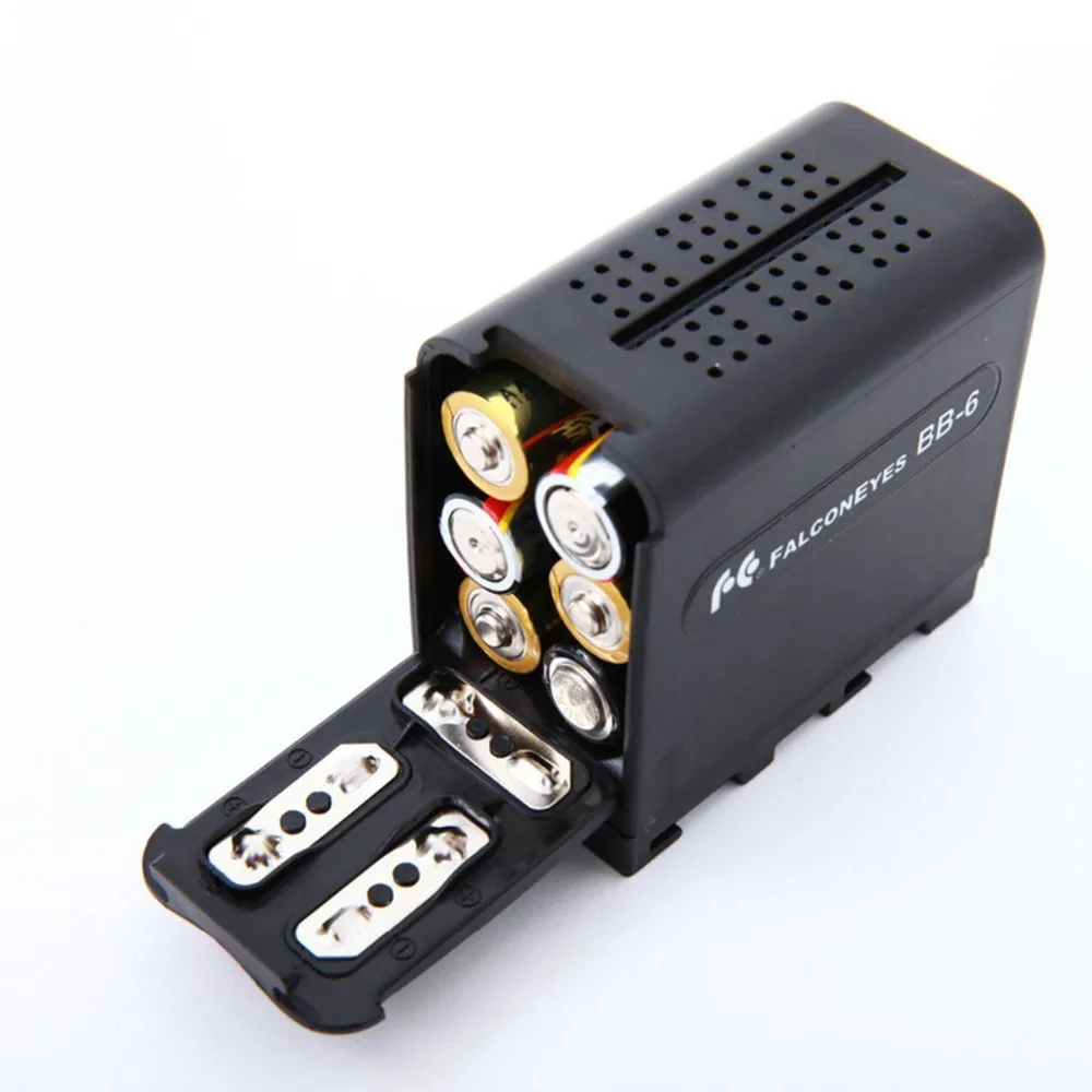 6pcs AA Battery Case Pack Power as NP-F970 NP-F750 for LED VIDEO LIGHT Panels or Monitor | Электроника