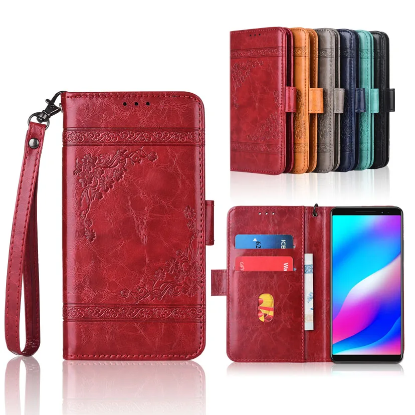

Wallet case for Blackview MAX 1 cover with Strap,100% special PU Patterned Floral Flip Case With Card Pocket Kickstand case