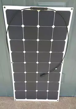 

Factory 100w semi flexible solar panels glass laminated sweeping