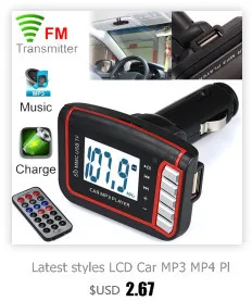 Автомобильный MP3 музыкальный плеер Bluetooth беспроводной fm-передатчик MP3-плеер Handsfree автомобильный комплект USB TF SD Пульт@#228