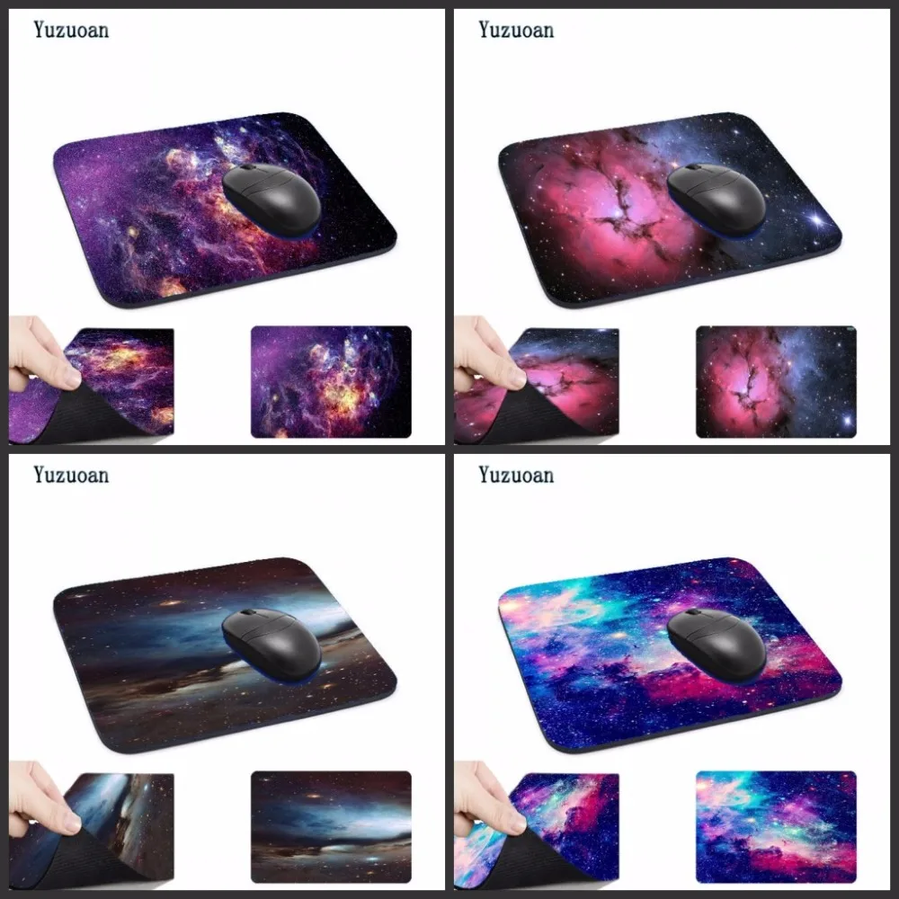 Yuzuoan Space Mousepads Optical Computer Mouse Mat Mice Pads 18*22cm
