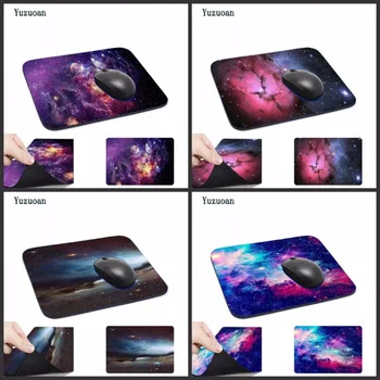

Yuzuoan Space Mousepads Optical Computer Mouse Mat Mice Pads 18*22cm and 25*29cm Customized Support girl friend desk mat