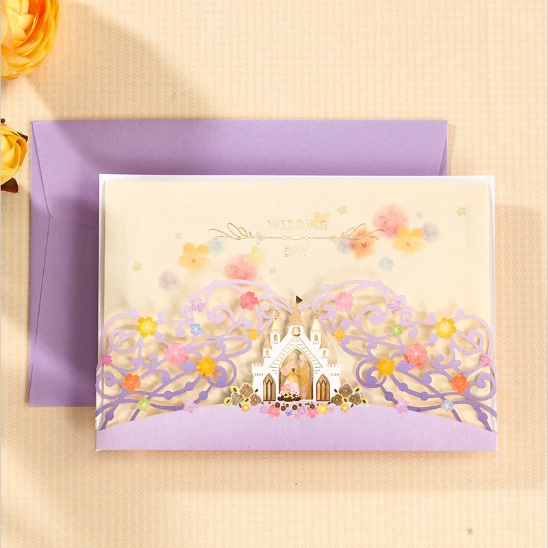 romantic gold purple castle