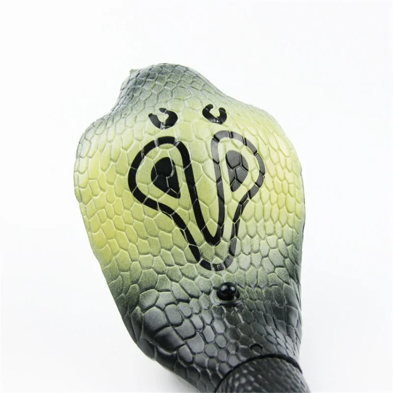 Инфракрасный пульт дистанционного управления кобра змея игрушка RC моделирование животных сюрприз трюк ужасающий озорство сафари сад реквизит шутка шалость подарок - Цвет: Grey cobra