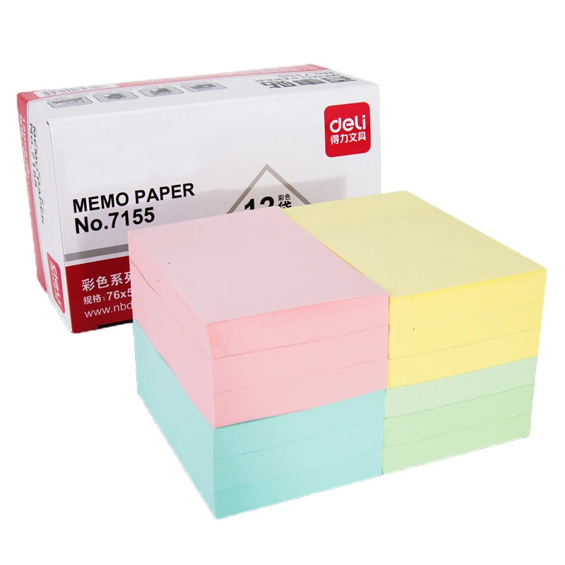 

4 package lot 51*76 mm note paper 100 page sticky note Sticker Post-it Labels Stickers Note Creative deli 7155