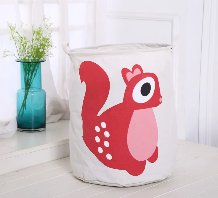 Nordic Стиль Холст сумка для хранения игрушек одежда для детской комнаты, органайзер, сумка, карман для хранения холста чехол с подставкой для детей 40x50 см
