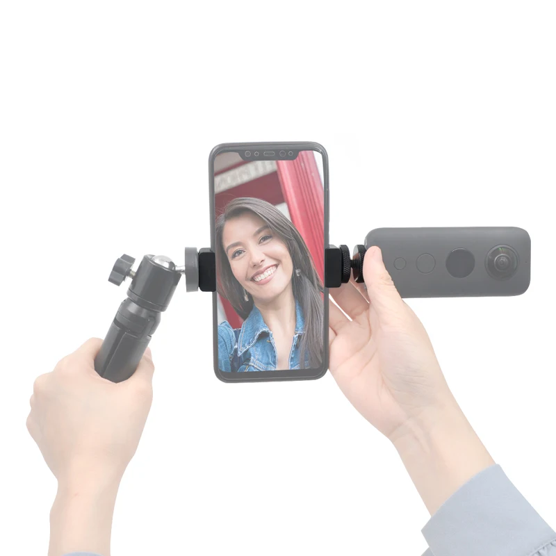 STARTRC Insta360 одна камера Универсальный 1/4 Горячий башмак двойная алюминиевая ремка для телефона сплав Мобильный телефон клип держатель для Insta360 ONE X/EVO