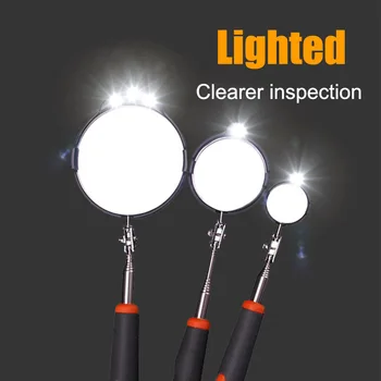 

1pc Telescopic Lamp Inspection Mirror Flexible Car Chassis Inspect Mirror for Automobile NJ88