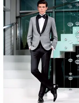 

High Quality Mens Suits Groom Tuxedos Groomsmen Wedding Party Dinner Best Man Suits (Jacket+Pants+Tie) K:2215