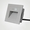 4PCS/Lot 3W Motion Sensor LED Stair Step Lights PIR Footlight Embedded Corner Wall Light Indoor Outdoor Floor Underground Lamp 3
