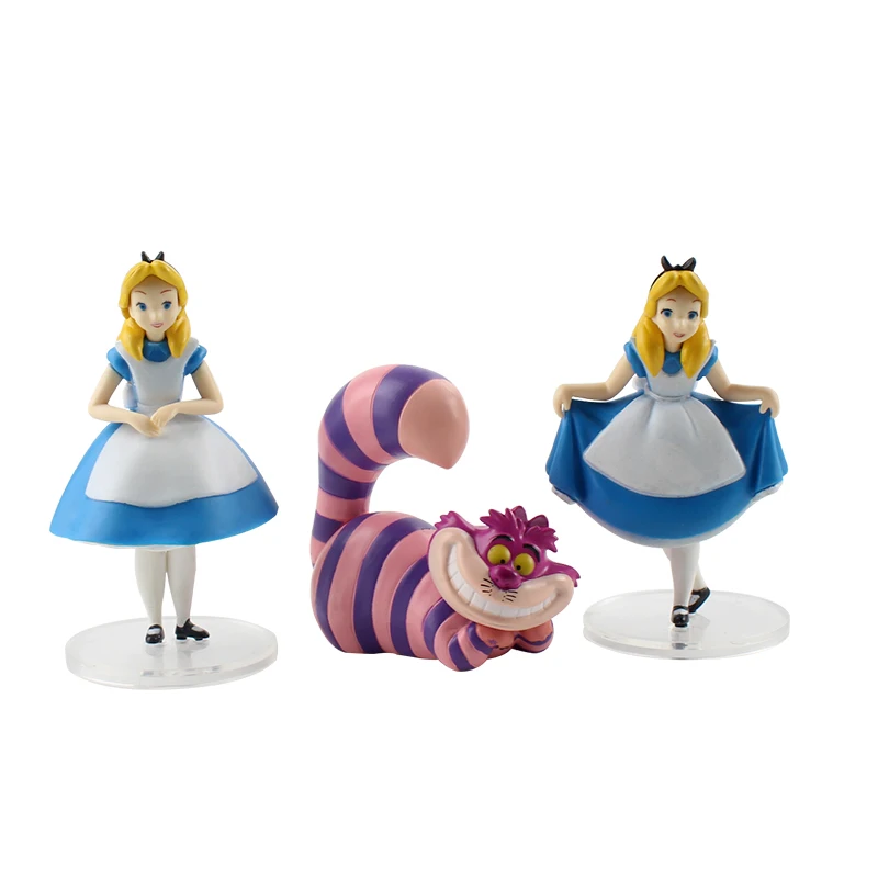 

3pcs/set Ultra Detail Figure Cheshire Cats PVC Anime Figure MEDICOM TOY Collectible Model Toys Dolls