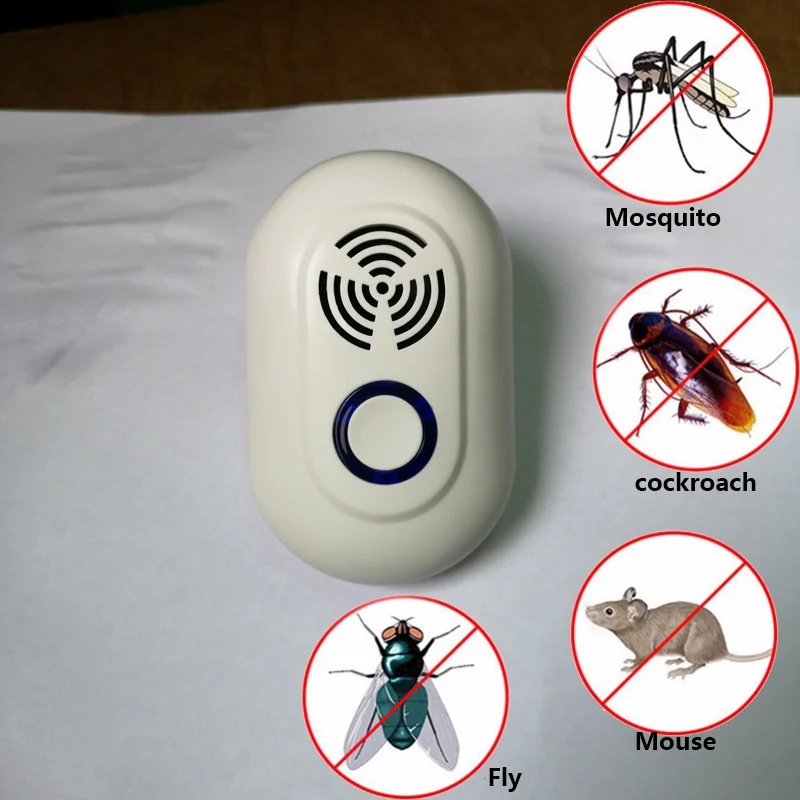 Lot Electronic Ultrasonic Pest Reject Mosquito Cockroach Mouse Killer Repeller 