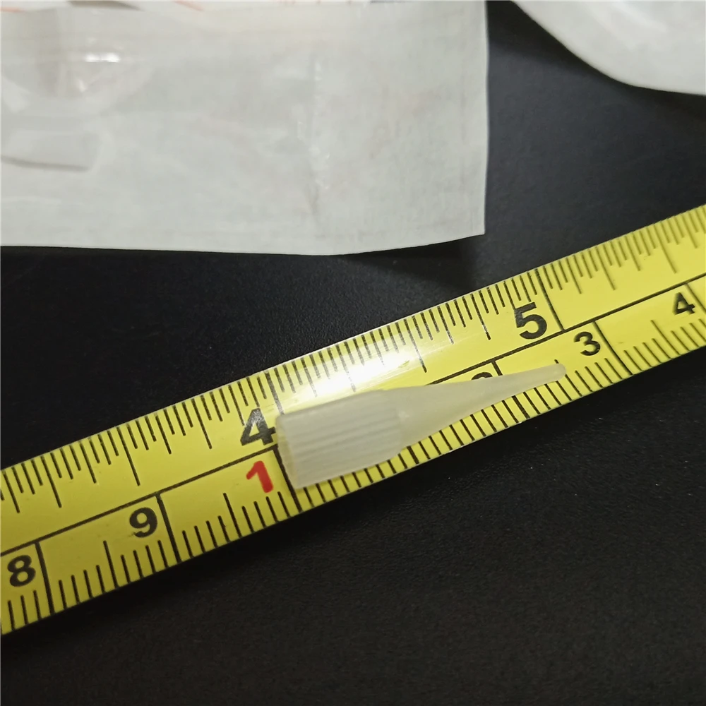Bico para Maquiagem Centímetros Pequenas Dicas Tatuagem Sobrancelha Agulhas Tampas Permanente Lábio Gigante Sol Máquina 500 Pcs 1rl 0.35 14 Tatuagem Sobrancelha Agulhas Tampas Bico para Maquiagem