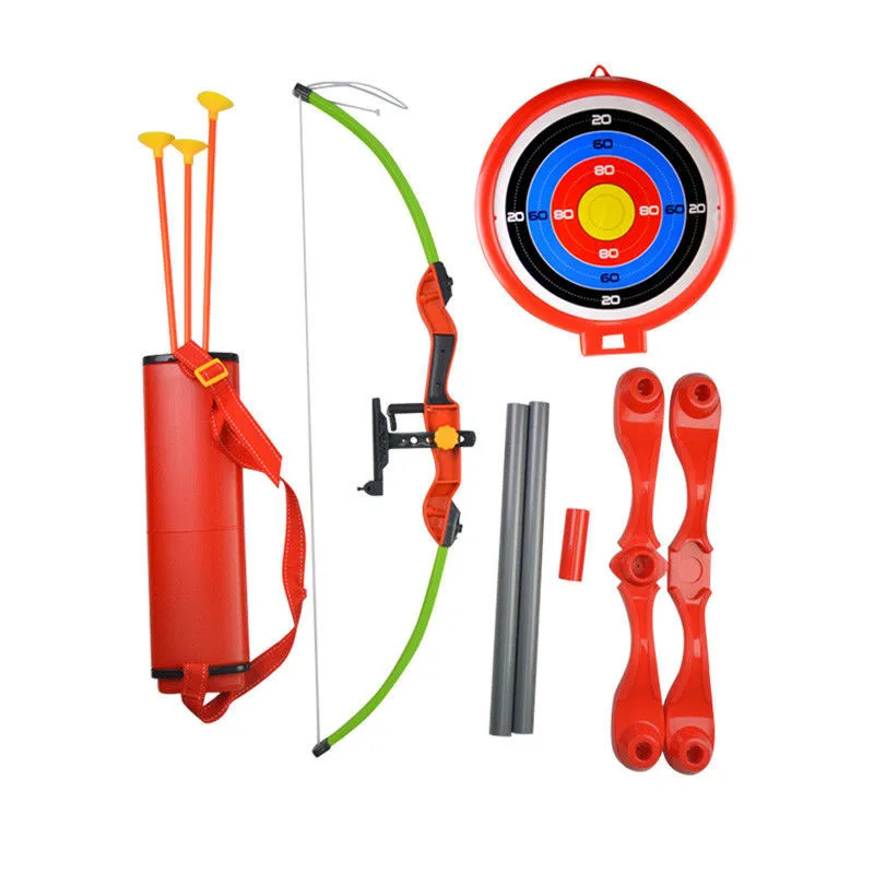 1 Set Kids Toy Archery Set Target Stand Board Quiver Games Shooting Gift For Outdoor Practice Game Accessories 1 Set Kids Toy Archery Set Target Stand Board Quiver Games Shooting Gift For Outdoor Practice Game Accessories