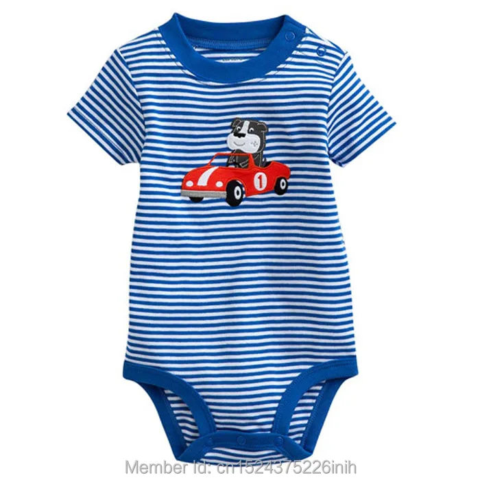 

New 2018 Brand Quality 100% Cotton Summer Baby Boys Short Sleeve Clothing Ropa Bebe Newborn Clothes Bodysuits Creepers Jumpsuits
