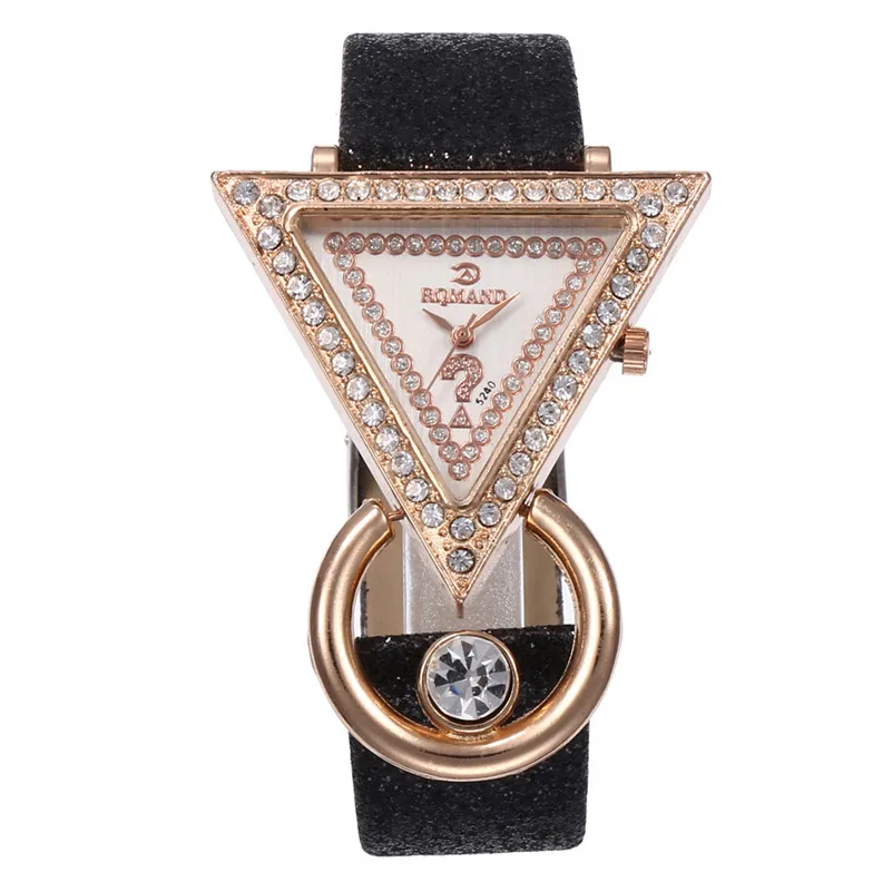 Лидирующий бренд, квадратные женские часы-браслет с кожаными кристаллами, наручные часы для женщин, женские кварцевые часы, Прямая поставка - Цвет: E