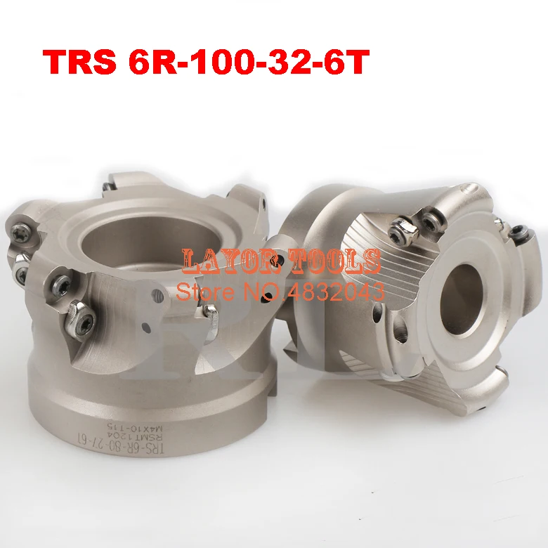 TRS 6R-100-32-6T торцевая фреза для фрезерования индексируемая плоская шероховатая
