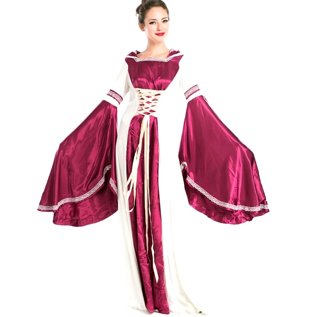 Purple Renaissance Princess Fancy Dress European Retro Medieval Fantasias Outfit Uniform Womens Halloween Themed Party Costume Purple Renaissance Princess Fancy Dress European Retro Medieval Fantasias Outfit Uniform Womens Halloween Themed Party Costume