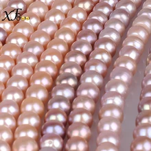 [XF800] Бусы из натурального жемчуга, настоящий пресноводный 9-10 мм, полукруглые Изящные ювелирные изделия для изготовления ювелирных изделий, свободные драгоценные камни [B105]