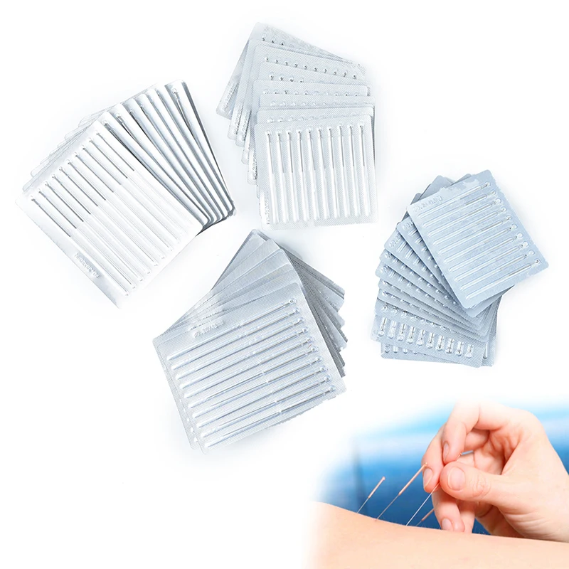 100pcs Message Disposable Sterile Acupuncture Needle Sterile Acupunture Asepsis For Ears Skin Detox Acupuncture Needles