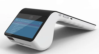 

12 months warranty POS system/barcode scanner with built in pos printer/android pos terminal with printer PT7003