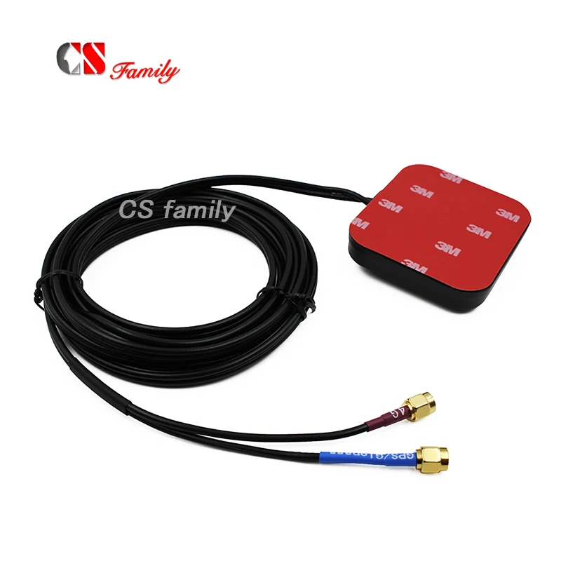 Мультиантенны GNSS 4G LTE антенна GPS/GLONASS/GALILEO и 4G/3G/2G клейкая с SMA male 3 м кабель|lte antenna|4g lte