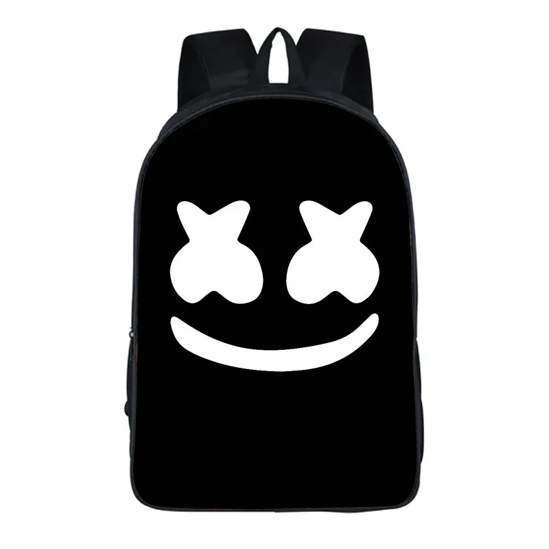 

New Kids Personized Schoolbag Marshmallow Guy School Bag For Boys And Girls Face Smile Hip-hop Multi-function Backpack A630