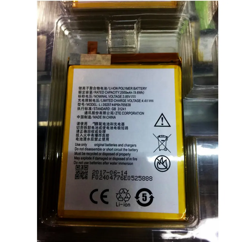 Высокое качество 2500 мАч Li3925T44P6h765638 для ZTE BLade V8 Lite 5 0 дюймовый мобильный