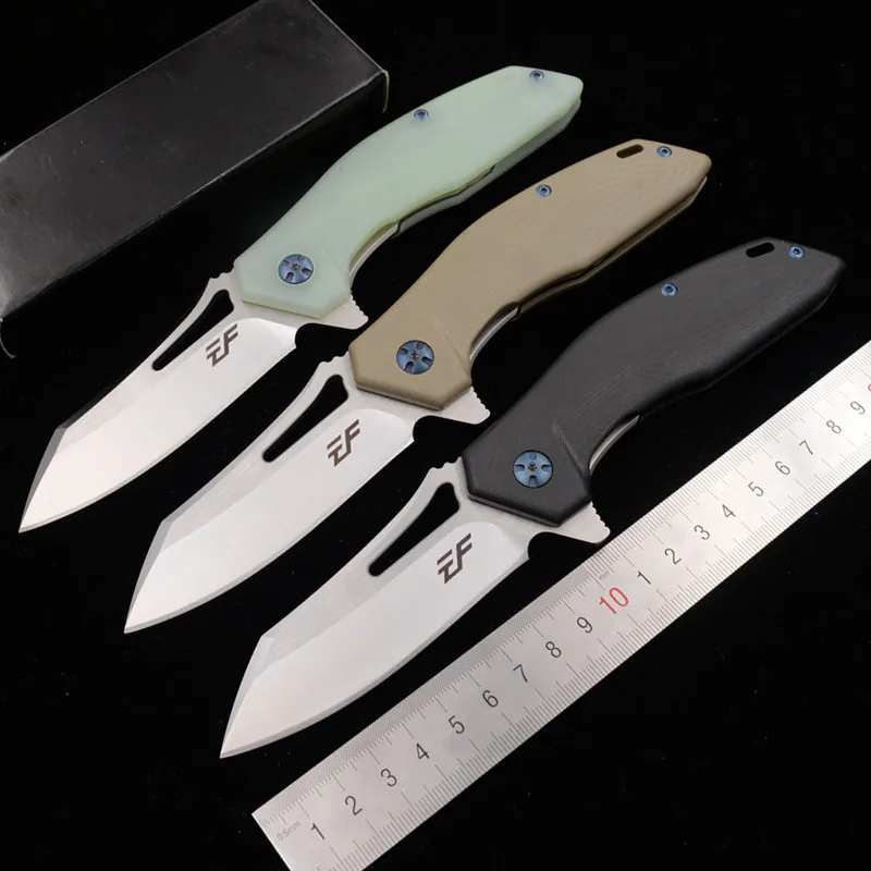 

Eafengrow New 1972 D2 Steel G10 ball bearing flipper Folding Utility Camping Hunting Survival Outdoor EDC Tool Kitchen Knife