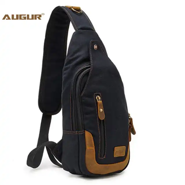 one strap backpack leather