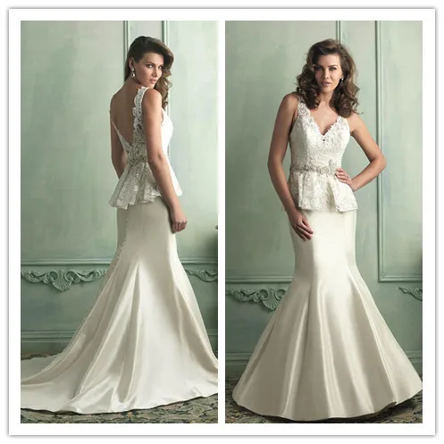 Free Shipping We 2336 Bridal Mermaid Dress Pattern Sew On Crystal