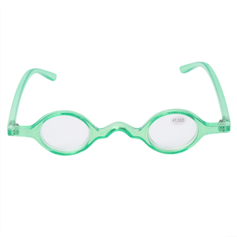 Винтажные маленькие круглые очки для чтения с овальной оправой, очки для пресбиопии 1,0 1,5 2,0 2,5 3,0 3,5 - Цвет оправы: Зеленый