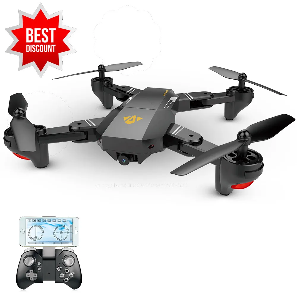 

VISUO XS809HW Wifi FPV 2.0MP 120 FOV Wide Angle Foldable Selfie Drone Height Hold RC Quadcopter G-Sensor RTF RC Helicopter Dron