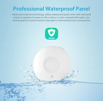 

SmartYIBA Zwave Flood Detection APP Control IOS Android Water Leak Alarm Sensor Water Lever Detector Water Sensor Led Remind