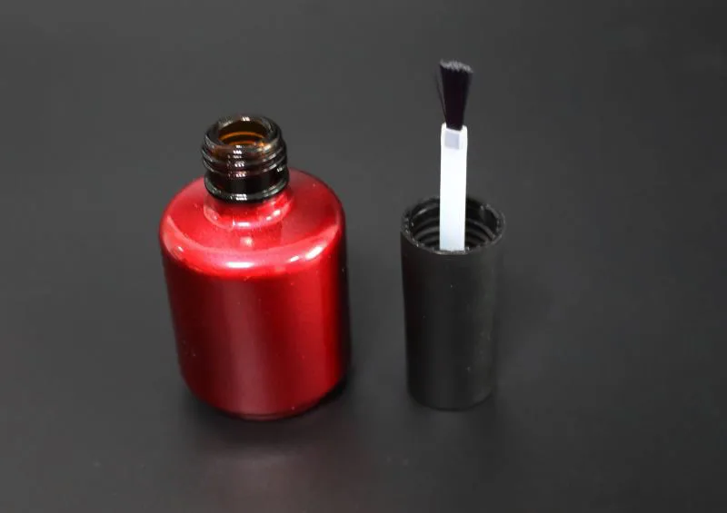 100pcs/lot 10ml glass Empty DIY Nail Polish Bottle, wholesale 10 ml red colour Nail Oil